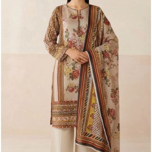 Baroque Ladies Summer Printed  Lawn Suit